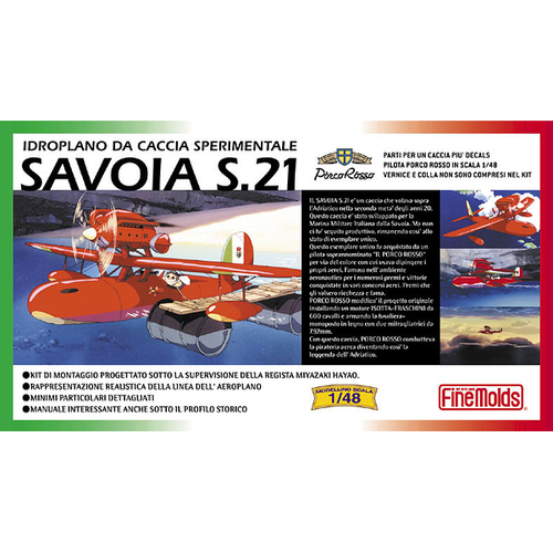 FineMolds 1/48 Porco Rosso Savoia S.21 Experimental Seaplane FG1