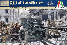 Load image into Gallery viewer, Italeri 1/72 Russian ZIS 3 AT Gun with Crew 6097