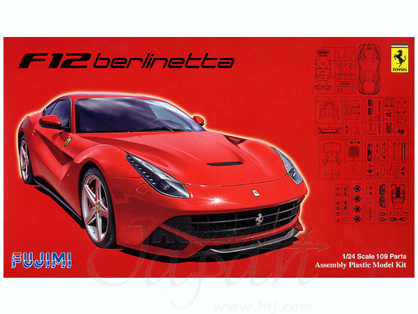 Fujimi 1/24 Ferrari F12 Berlinetta w/ Engine 125626 – Burbank's