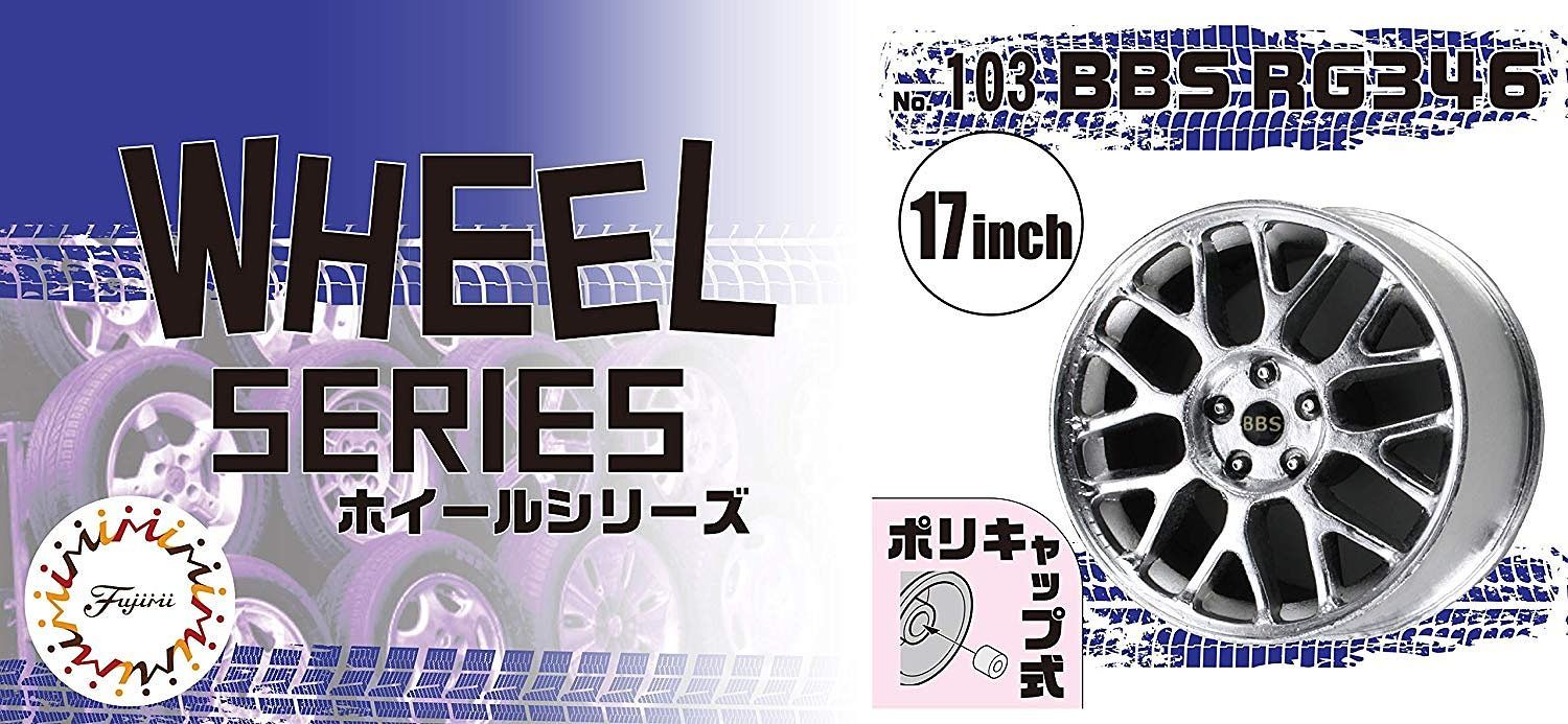 Fujimi 1/24 Wheel Series No.103 BBS RG346 17-inch Unplated 193625