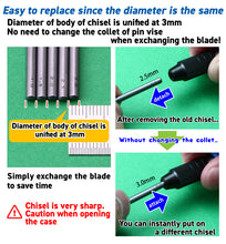 Load image into Gallery viewer, Godhand GH-BBH-1-3 Bit Blade Set - Flat Blade