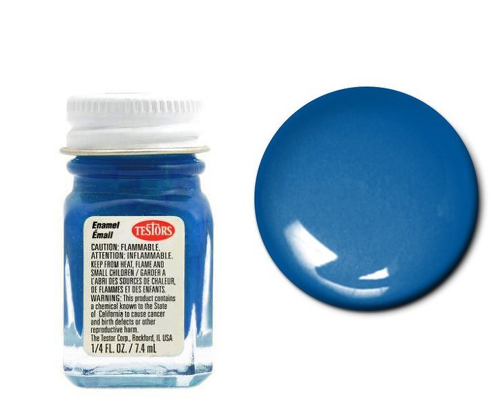 Testors 1111 Enamel Gloss Dark Blue 1/4 oz