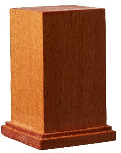 Mr. Hobby DB004 Wooden Base Square Large 2.4" x 3.5" Tall