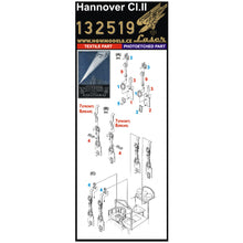 Load image into Gallery viewer, HGW 1/32 German Hannover CI.II  Microtextile/Photoetch Seats and Belts 132519