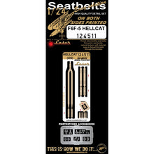 Load image into Gallery viewer, HGW 1/24 US F6F Hellcat Microplastic Foil/Photoetch Seatbelts 124511