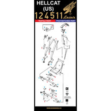 Load image into Gallery viewer, HGW 1/24 US F6F Hellcat Microplastic Foil/Photoetch Seatbelts 124511