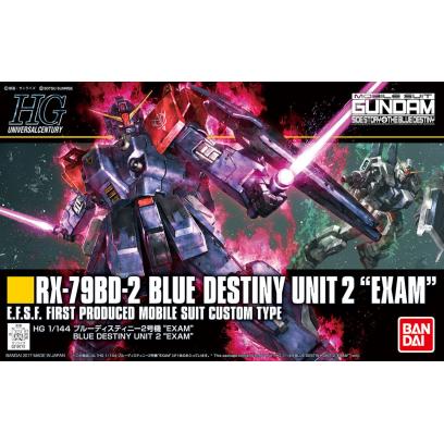 HG RX-79BD-1&2 ブルーデスティニー EXAM Bandai 1/144 HG #208 RX-79BD-2 Blue Destiny Unit 2 