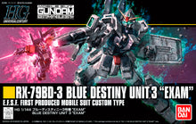 Load image into Gallery viewer, Bandai 1/144 HG #209 RX-79BD-3 Blue Destiny Unit 3 "Exam" 5060959