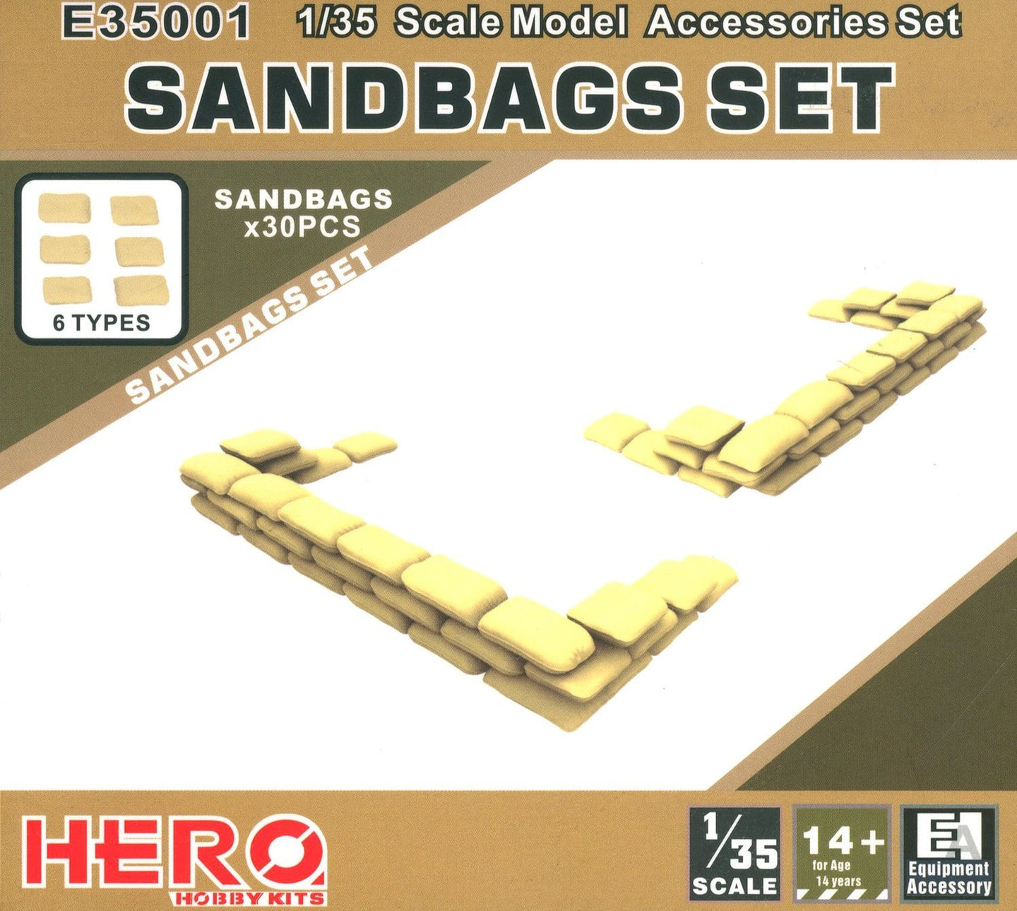 Hero Hobby Kits 1/35 Sandbags Set E35001