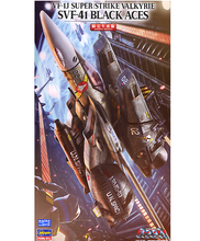 Load image into Gallery viewer, Hasegawa 1/72 VF-1J Super/Strike Valkyrie "SVF-41 BLACK ACES" 65782