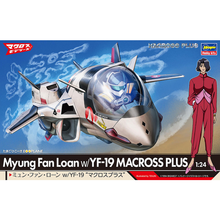 Load image into Gallery viewer, Hasegawa Egg Plane Macross Plus  YF-19 w/ 1/24 Myung Fan Lone 65872