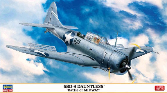 Hasegawa 1/48 USN SBD-3 Dauntless Bomber Battle of Midway (Ltd Ed) 07481