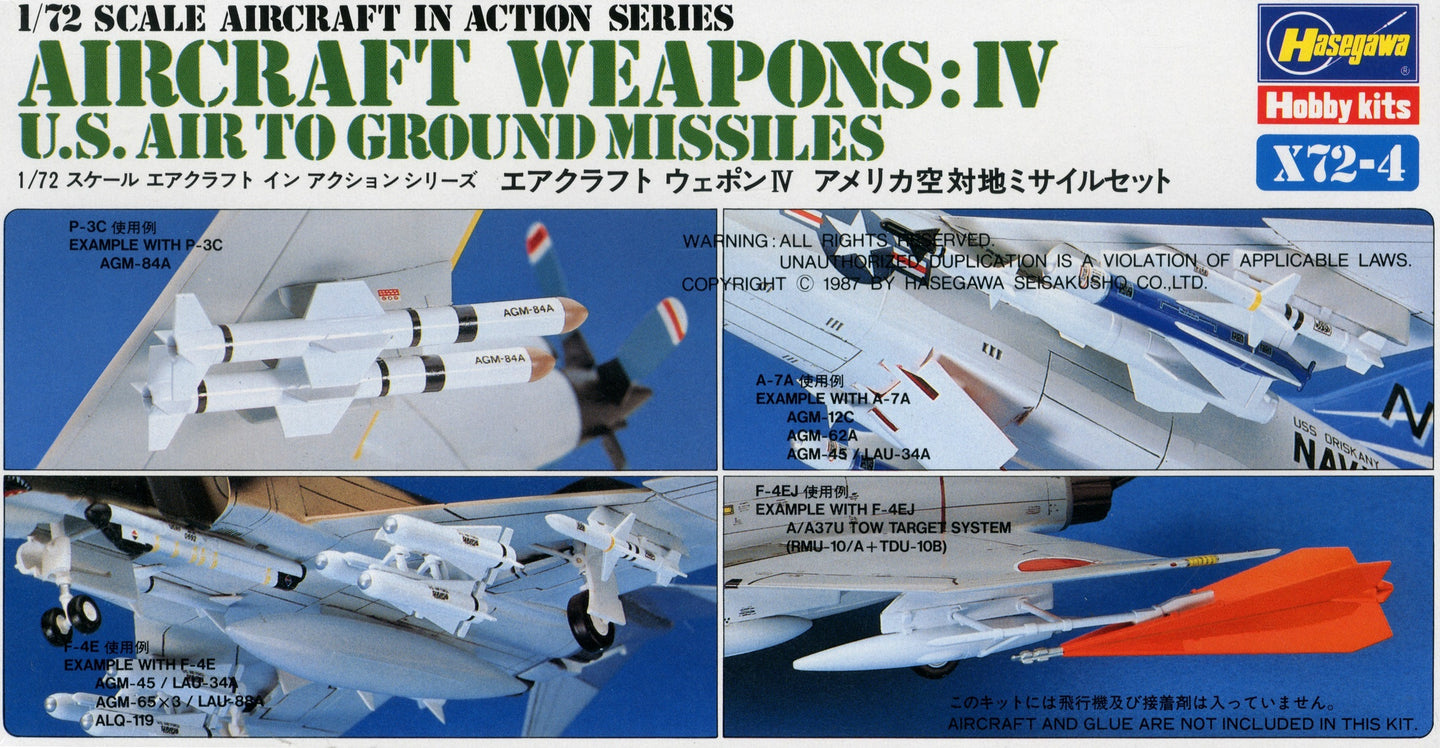 Hasegawa 1/72 US Aircraft Weapons: IV 35004