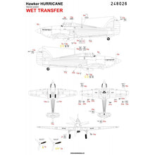 Load image into Gallery viewer, HGW 1/48 British Hurricane Stencils 248026'