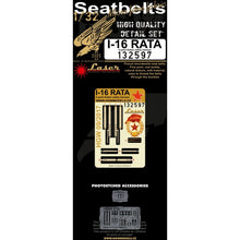 Load image into Gallery viewer, HGW 1/32 Russian I-16 Rata Microcloth/Photoetch Seatbelts 132597'
