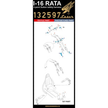 Load image into Gallery viewer, HGW 1/32 Russian I-16 Rata Microcloth/Photoetch Seatbelts 132597'
