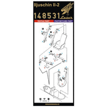 Load image into Gallery viewer, HGW 1/48 Russian IL-2 Sturmovik Microcloth/Photoetch Seatbelts 148531