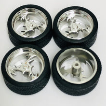 Load image into Gallery viewer, Pegasus 1/24 Rim &amp; Tire Set 2307 23" Lightning Chrome (4)