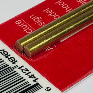 K&S 8167 Solid Brass Rod 0.114" (2.89mm) x 12" (2)