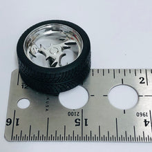 Load image into Gallery viewer, Pegasus 1/24 Rim &amp; Tire Set 2307 23" Lightning Chrome (4)