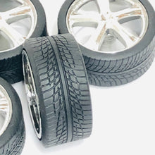 Load image into Gallery viewer, Pegasus 1/24 Rim &amp; Tire Set 1262 Chrome Belagio's (4)