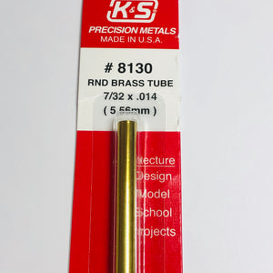 K&S 8130 Round Brass Tube 7/32" OD x 12"