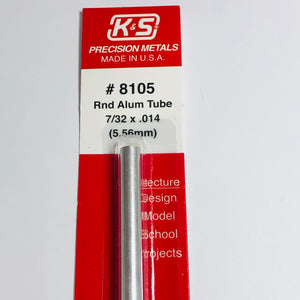 K&S 8105 Aluminum Tube 7/32" x 12"