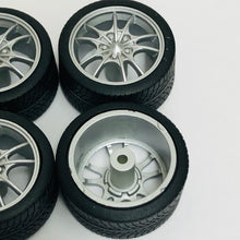 Load image into Gallery viewer, Pegasus 1/24 Rim &amp; Tire Set 1282 Silver M5 (4)