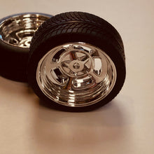Load image into Gallery viewer, Pegasus 1/24 Rim &amp; Tire Set 2305 "Holli's" 23" Chrome (4)