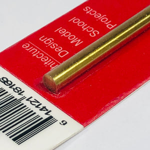 K&S 8165 Solid Brass Rod 5/32" (3.96mm) x 12"