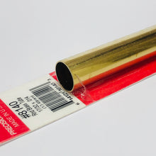 Load image into Gallery viewer, K&amp;S 8140 Round Brass Tube 17/32&quot; x 12&quot;