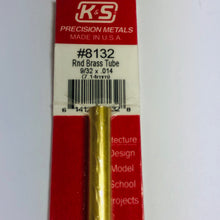 Load image into Gallery viewer, K&amp;S 8132 Round Brass Tube 9/32&quot; OD x 12&quot;