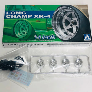 Aoshima 1/24 Rim & Tire Set ( 18) Long Champ XR-4 14" 05257