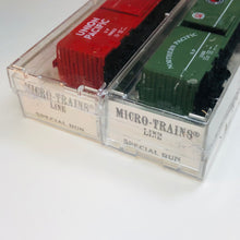 Load image into Gallery viewer, Micro-Trains MTL N Kadee TexNrails UP NP 40&#39; Box Car 2-Pack BSB636