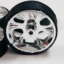 Load image into Gallery viewer, Hoppin Hydros 1/24 1/25 Monster 20 Fours Primo Chrome Rims w/Tires 564