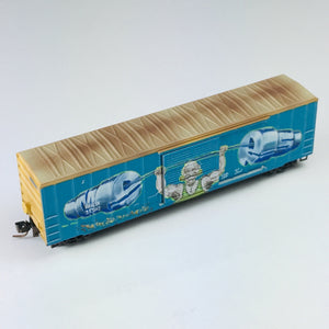 Micro-Trains MTL Z Graffiti Weathered Railbox 50' Box Car 51044220 BSB350
