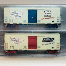 Load image into Gallery viewer, Micro-Trains MTL N NSC12-65 20th Anniversary Box Car 2-Pack BSB635