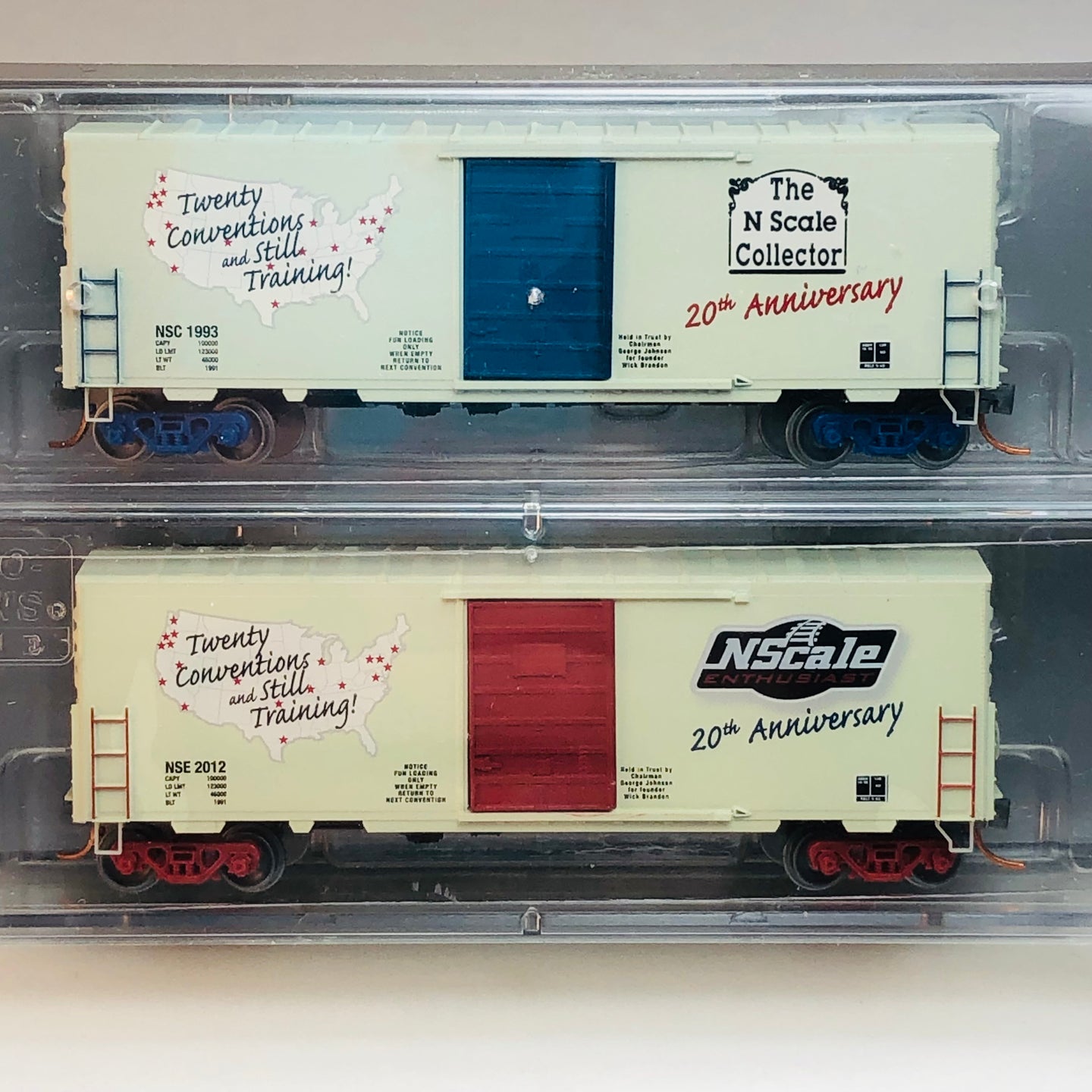Micro-Trains MTL N NSC12-65 20th Anniversary Box Car 2-Pack BSB635