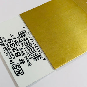 K&S 8239 Brass Strip 0.025" x 2" x 12"