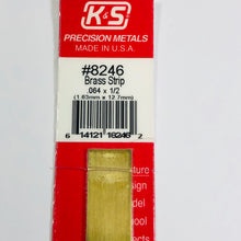 Load image into Gallery viewer, K&amp;S 8246 Brass Strip 0.064&quot; x 1/2&quot; x 12&quot;