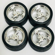 Load image into Gallery viewer, Pegasus 1/24 Rim &amp; Tire Set 2307 23" Lightning Chrome (4)