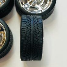 Load image into Gallery viewer, Pegasus 1/24 Rim &amp; Tire Set 1277 "Hella's" 19" Chrome (4)