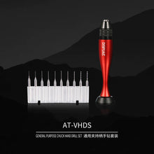 Load image into Gallery viewer, Dspiae AT-VHDS Aluminum Precision Hand Drill Set w/ 10 Tungsten Drill Bits'