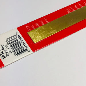 K&S 8236 Brass Strip 0.025" x 1/2" x 12"