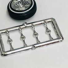 Load image into Gallery viewer, Pegasus 1/24 Rim &amp; Tire Set 1311 Chrome DZ's Shallow Rim w/ Whitewalls (4)