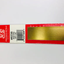 Load image into Gallery viewer, K&amp;S 8238 Brass Strip 0.025&quot; x 3/4&quot; x 12&quot;