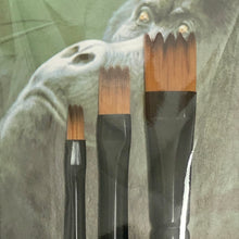 Load image into Gallery viewer, Dynasty Black Gold Wave Shader Paint Brush Set (BG-206)