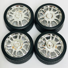 Load image into Gallery viewer, Pegasus 1/24 Rim &amp; Tire Set 2309 23" Luxor Chrome (4)