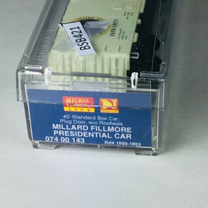 Micro-Trains MTL N Millard Fillmore Presidential 40' Box Car 07400143 BSB421