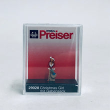 Load image into Gallery viewer, Preiser 1/87 HO Christmas Girl with Sack of Gifts 29028'
